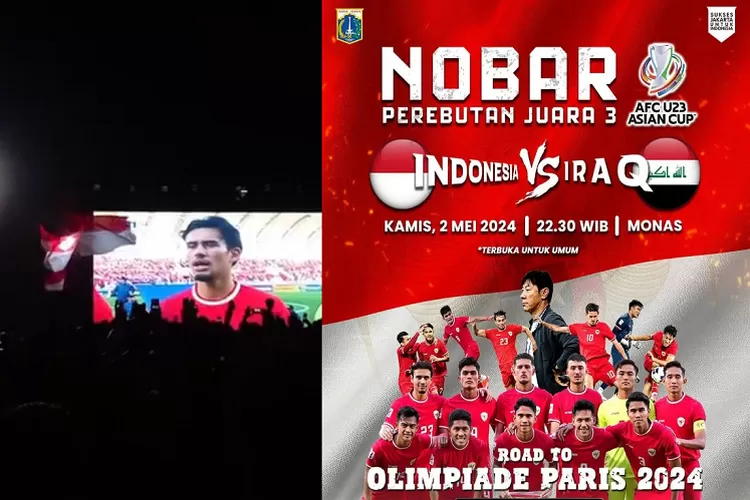 MERAPAT! Tempat Nobar Indonesia U23 vs Iraq Hari Ini Tangerang Depok