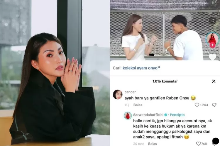 Sarwendah somasi netizen.