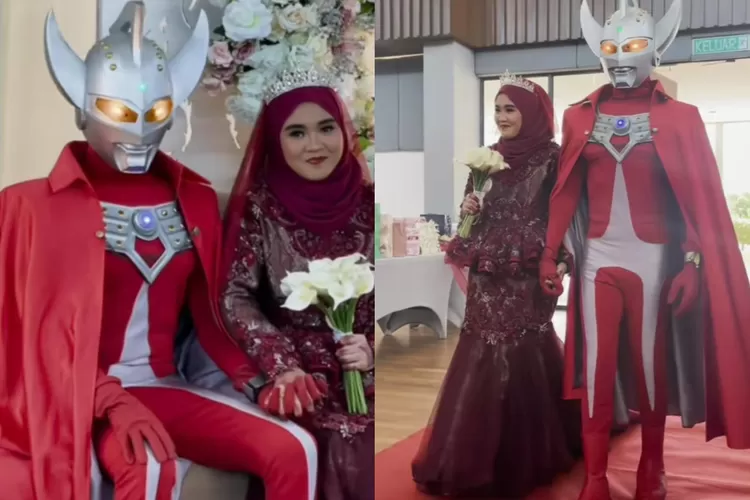 Viral Momen Kocak Pengantin Pria Kenakan Kostum Ultraman Taro di Hari  Pernikahan, Netizen Heboh - Radar Update