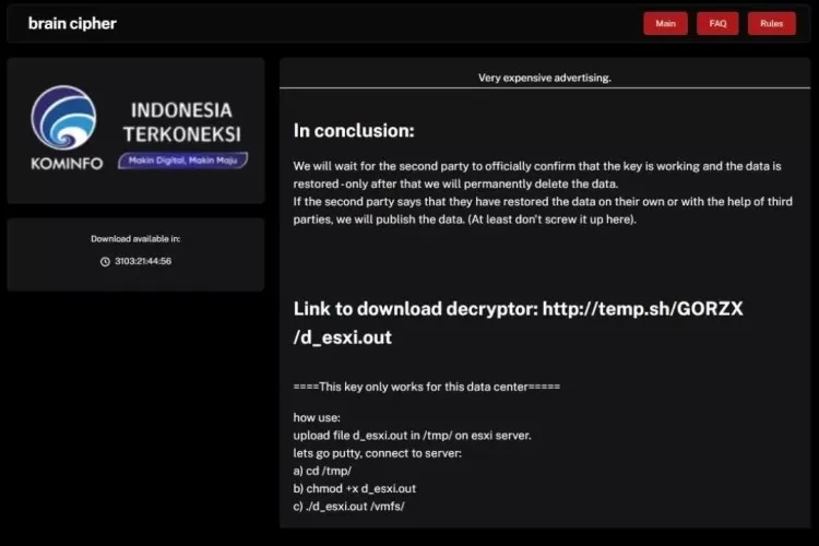 Profil Brain Chapter hacker. Foto/Instagram (Foto/Instagram)