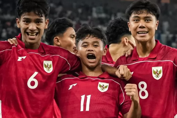 Potret para pemain Timnas Indonesia U-17 yang lolos Piala Dunia Qatar 2025.  (cybertokoh)