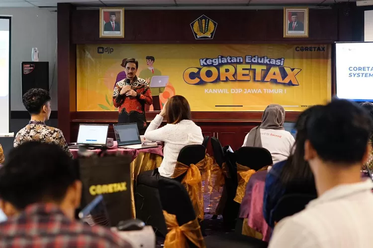 Direktorat Jenderal Pajak (DJP) meluncurkan media edukasi berupa simulator coretax pada situs pajak.go.id. (Catur Irawan/ Suara Merdeka Surabaya)
