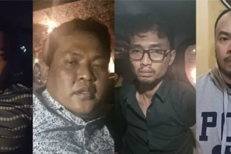 Tampang 4 aktor intelektual penculikan dan pembunuhan Kepala Cabang BRI Ilham Pradipta. (Instagram/jabodetabek24info)