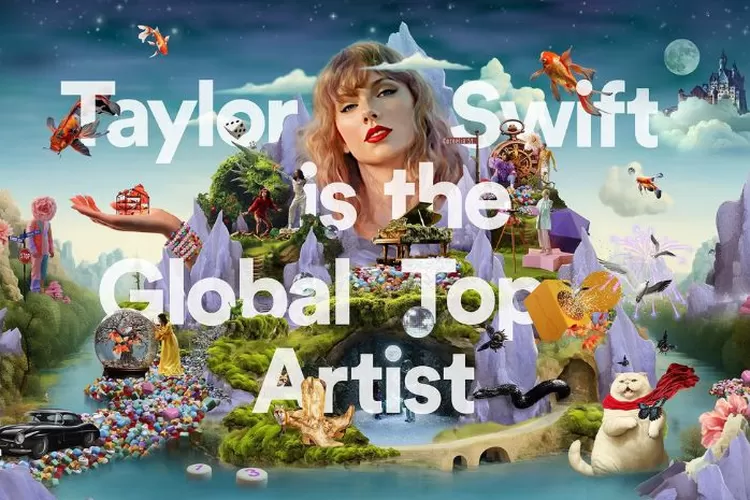 Taylor Swift Menjadi Global Top Artist 2023 di Spotify, Geser Posisi
