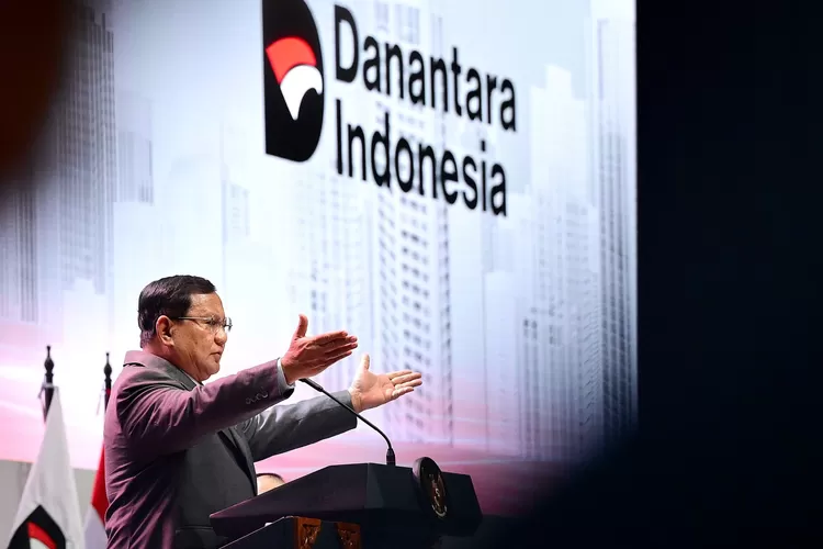 Presiden RI Prabowo Subianto saat hadiri acara Town Hall Danantara Indonesia 2025 di Jakarta Convention Center (JCC), Senin 28 April 2025. (Ist.)