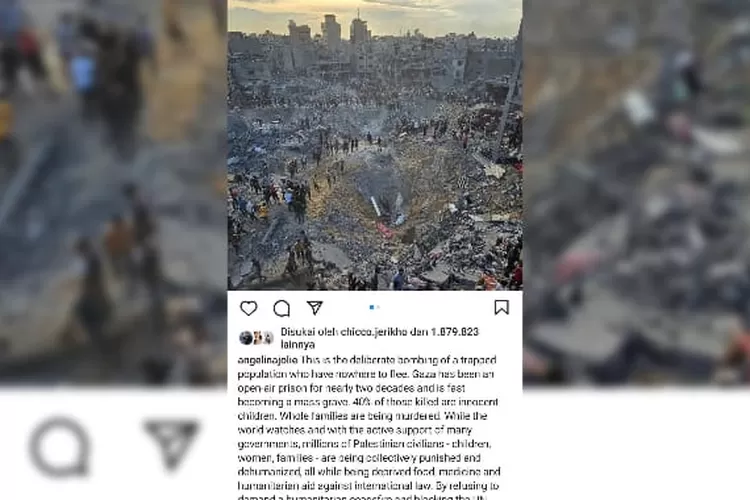 Tentang Gaza Jeritan Hati Angelina Jolie Bikin Nyesek (Tangkap Layar)