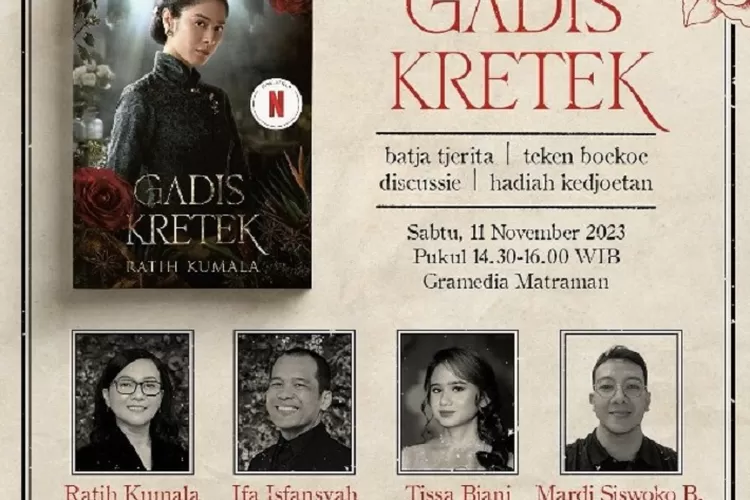 Djoempa &amp; Sapa Gadis Kretek (sumber : instagram Gramedia Pustaka Utama @gpu)