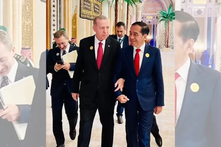 Jokowi  Digandeng Presiden Turki Recep Tayyip Erdogan