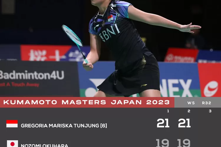 Gregoria Mariska Tunjung maju ke 16 besar Kumamoto Masters Japan 2023. (PBSI)
