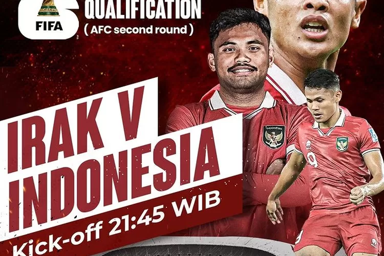 Timnas Indonesia menghadapi Irak dalam Kualifikasi Piala Dunia Zona Asia Putaran kedua, kamis malam WIB (16/11/2023). (Erick Thohir)