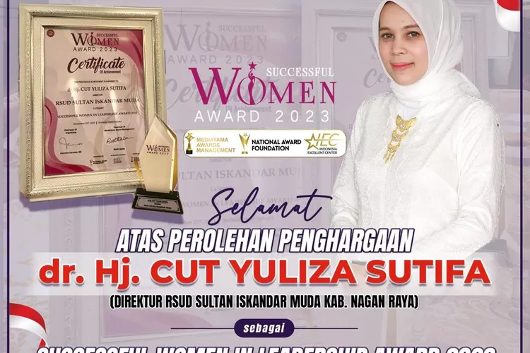 Direktur Rumah Sakit Umum Daerah Sultan Iskandar Muda (RSUD-SIM) dr. Hj. Cut Yuliza Sutifa (Foto istimewa)