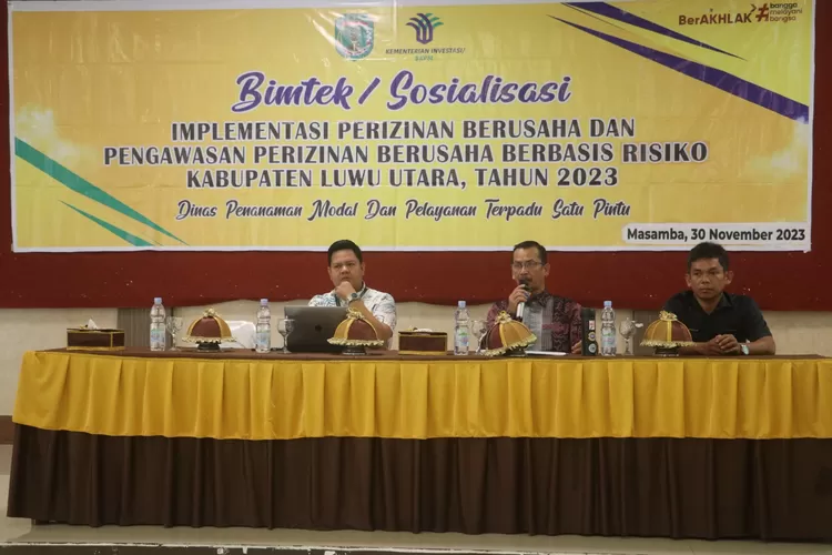 Bimtek Tata Cara Daftar Izin Usaha Online di Kabupaten Luwu Utara (LHR)