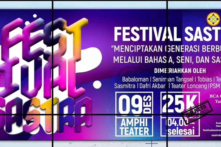 Festival Sastra 2023 (poster festival Sastra 2023)