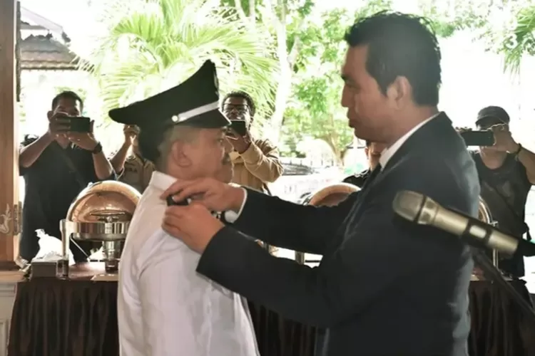 Lantik Pj Kades MFA Sebut Senaning Sentra Ketahanan Pangan, Tahun 2024 Akan Ditambah Perbaikan Irigasi&nbsp; (Dok. Annuza)