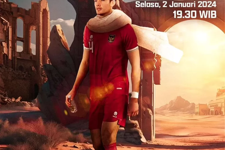 Timnas Indonesia melawan Libya dalam uji coba jelang Piala Asia 2024, selasa malam (02/01/2024). (pssi)