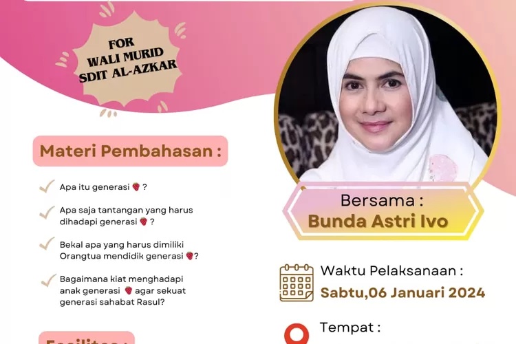 Menyiasati Tantangan Generasi Stawberry: Al Azkar Parenting Seminar (SDIT AL AZKAR)