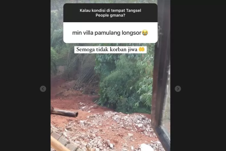 Benana Alam melanda Tangsel on Insragram @tangsel.info (TAngkapan Layar)