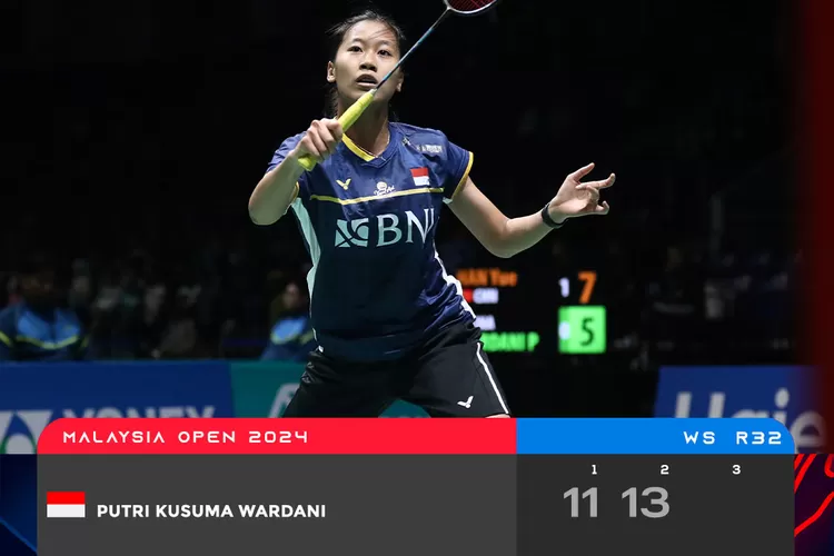 Putri Kusuma Wardani tersingkir dari Malaysia Open 2024, dikalahkan tunggal putri China, Han Yue. (PBSI)