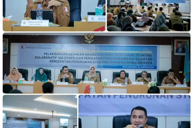 Go Start Menjadi Tema Percepatan Penurunan Stunting Saat Rapat Di Bappeda Nagan Raya (Dok. Desta)