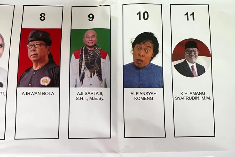 Komeng sebagai calon anggota DPD Jawa Barat pilpres 2024 (dokpri)