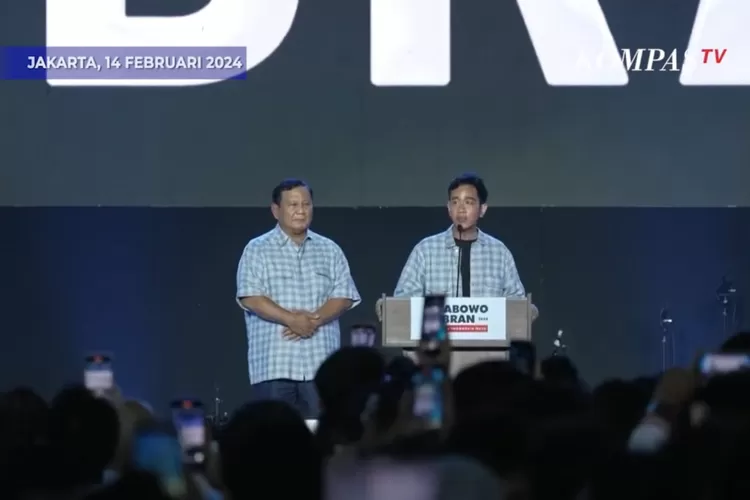 Parabowo dan Gibran, pasangan capres paslon 02 pilpres 2024 (Tangkapan Layar)