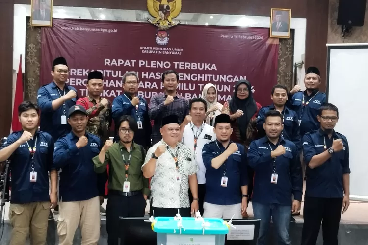 Rekapitulasi Penghitungan Suara Pemilu 2024 tingkat Kabupaten Banyumas selesai  (Dok. Klikanggaran)