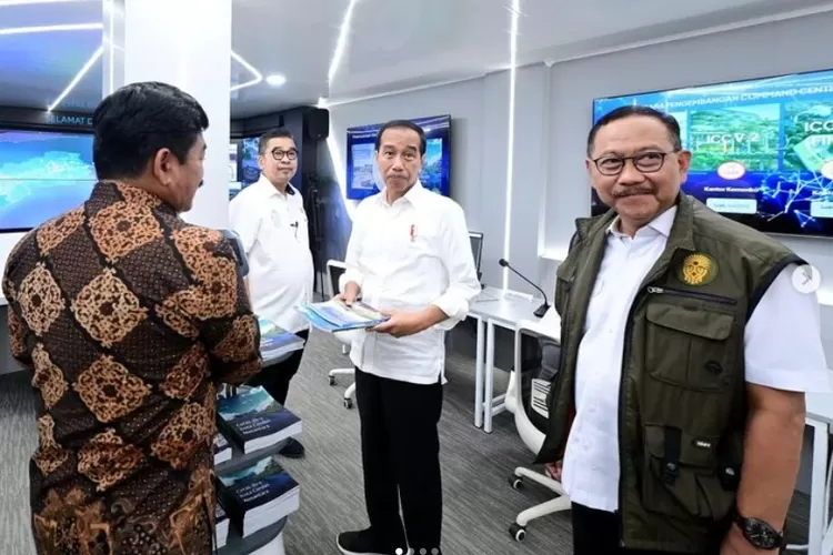 Pusat Komando (Command Center) Ibu Kota Nusantara (IKN) telah terbangun di ibu kota negara pengganti ibu kota sebelumnya, Jakarta (Foto: Muchlis Jr - Biro Pers Sekretariat Presiden)