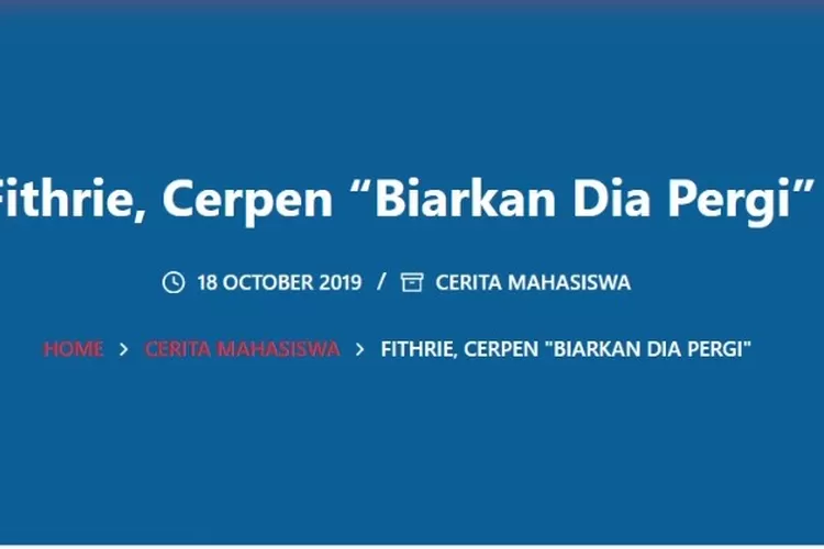 Cerpen "Biakan Dia Pergi" (jepang.upi.edu)
