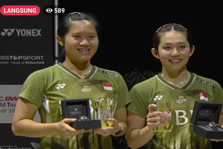Juara Swiss Open, Lanny/Ribka Raih Gelar BWF World Tour Perdana Sepanjang Karier (Tangkap Layar)