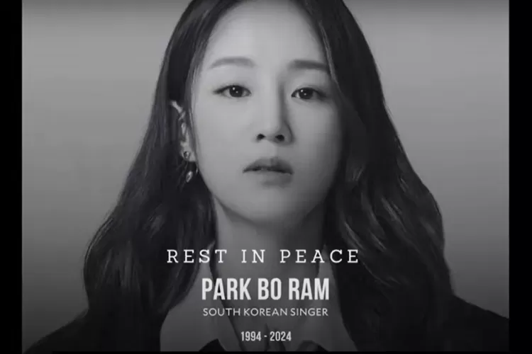 Park Bo-ram Rest in peace (tangkapan Layar K-POP TV)