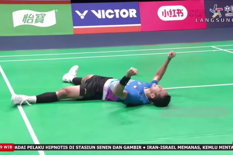 Jonatan Christie meraih juara tunggal putra BAC 2024. (Sin Po TV)