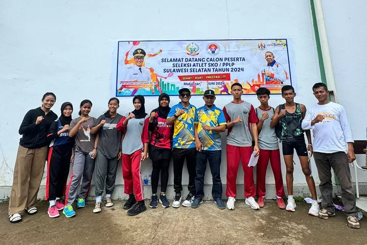 Delapan Atlet Luwu Utara yang Ikut Seleksi di PPLP Mulai Lakukan Tes Fisik di SMANKO Makassar (Dok. LHR)