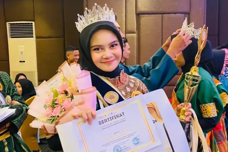 Siswi SMP 1 Masamba, Amanda Dwi Kharisma, Juara 2 Duta Peduli Sosial Se-Sulselbar 2024 (Dok. LHR)