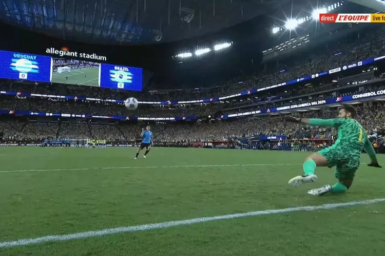Kalahkan Brasil dengan 10 Pemain, Uruguay Melaju ke Semifinal Copa America 2024 (Tangkapan Layar)