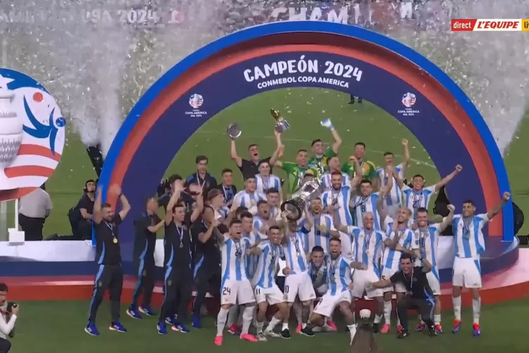  Argentina Juara Copa America 2024 (Tangkapan Layar)