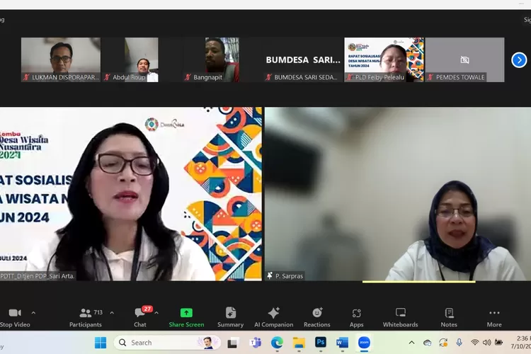 Kemendes PDTT Gelar Lomba Desa Wisata Nusantara 2024 Berhadiah Total Rp2 Miliar (Tangkap Layar)