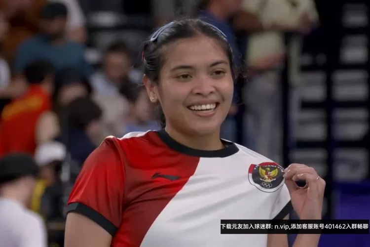 Gregoria Mariska Tunjung Lolos ke Semifinal Bulutangkis Olimpiade 2024 (Tangkapan Layar)