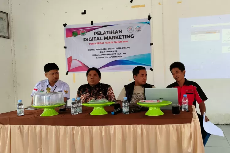 Pelatihan Digital Marketing di Desa Muktijaya, Baebunta Selatan. (Istimewa)