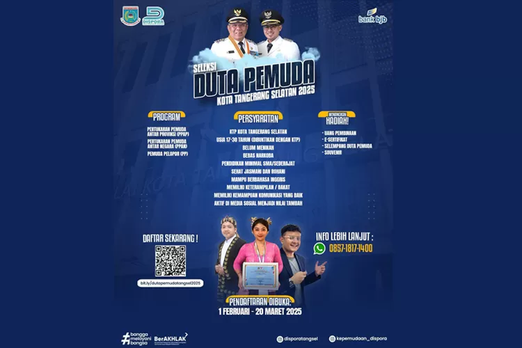 Pendaftaran Seleksi Duta Pemuda Tingkat Kota (Istimewa)