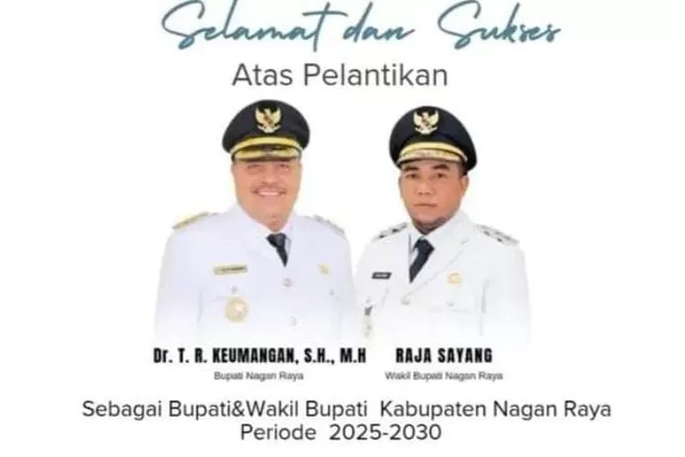 A-PPI Nagan Raya Ucapkan Selamat dan Sukses Atas Pelantikan Bupati dan Wakil Bupati Nagan Raya Masa Jabatan 2025-2030 (Istimewa)