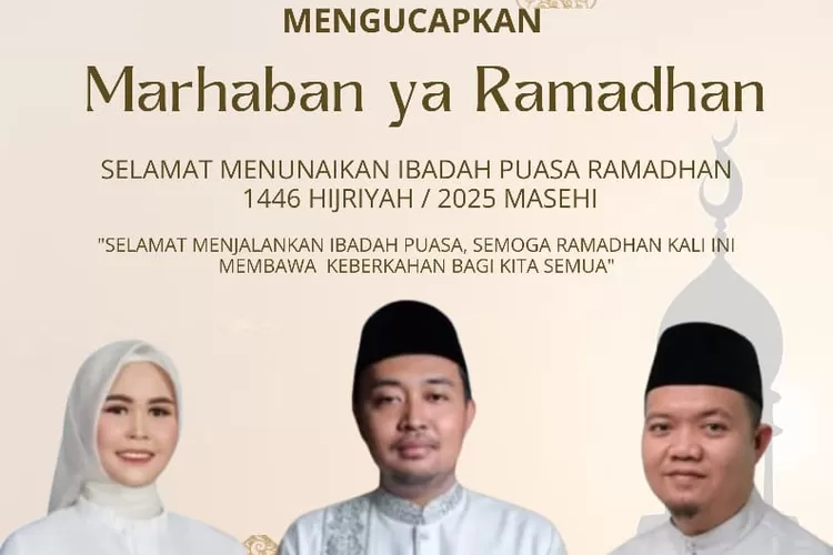 Pimpinan DPRD Kabupaten Batang Hari Mengucapkan Selamat Menunaikan Ibadah Puasa Ramadhan 1446H Tahun 2025 (Dok. Istimewa)