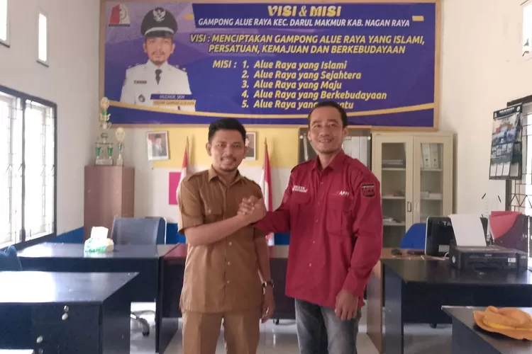 Muzakir. SKM., Kepala Desa Alue Raya Terima Kunjungan Tim DPD A-PPI Kabupaten Nagan Raya (Dok. Desta)