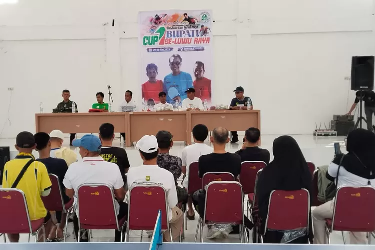 Kejuaraan Tenis Meja Bupati Cup I se-Luwu Raya-Toraja Resmi Dibuka  (Istimewa)
