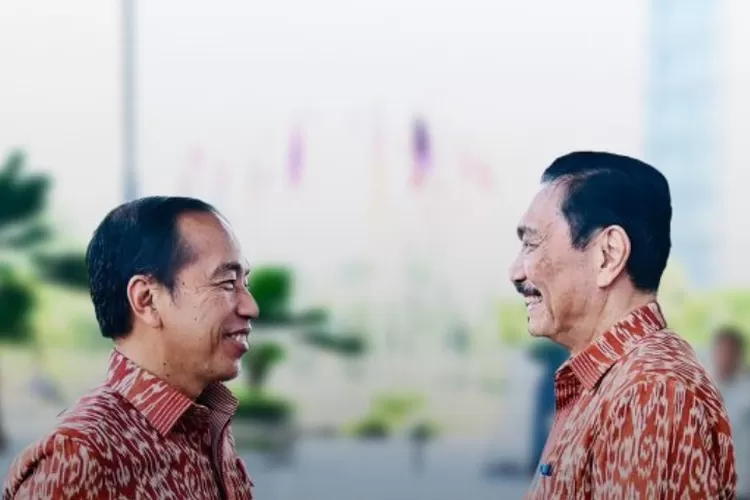 Luhut Binsar Pandjaitan (kanan) usai menemui Presiden ke-7 RI, Joko Widodo (kiri).  ((Instagram/luhut.pandjaitan))