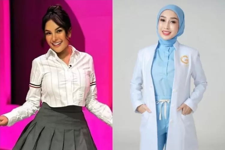 Nikita Mirzani (kiri) Reza Gladys (kanan)