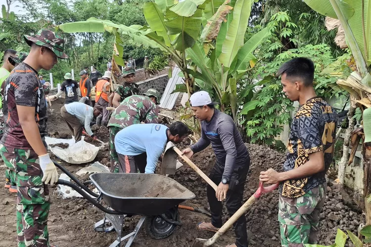 TNI Manunggal Membangun Desa (TMMD) ke-125 Tahun 2025 yang digelar oleh Kodim 0825/Banyuwangi. (Istimewa)
