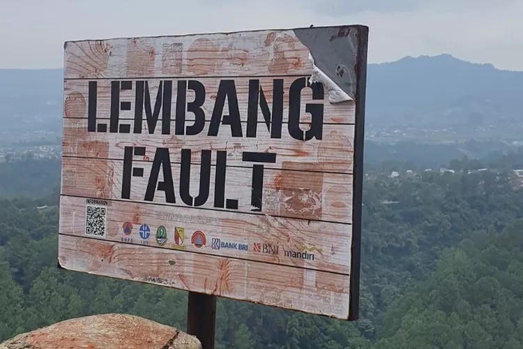 Kawasan Sesar Lembang yang berpotensi sebabkan gempa bumi di wilayah Bandung Raya.  ((X.com/AryHH))