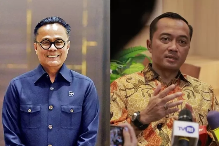 Mensesneg Prasetyo Hadi (kanan) umumkan Dony Oskaria (kiri) resmi menjabat sebagai Plt. Menteri BUMN. ((Instagram/kemensetneg.ri - danantara.indonesia))