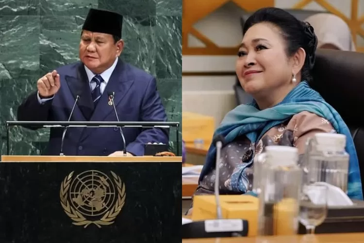 Ketua Komisi IV DPR RI, Titiek Soeharto mengomentari aksi pidato Presiden RI, Prabowo Subianto di Sidang PBB ((Instagram.com / @prabowo - @titieksoeharto))
