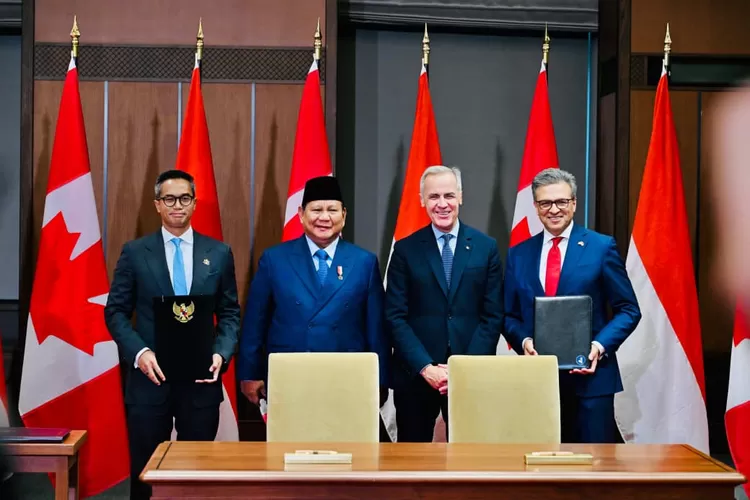 Presiden Prabowo dan PM Kanada Mark Carney teken CEPA dan MoU pertahanan ((BPMI Setpres))